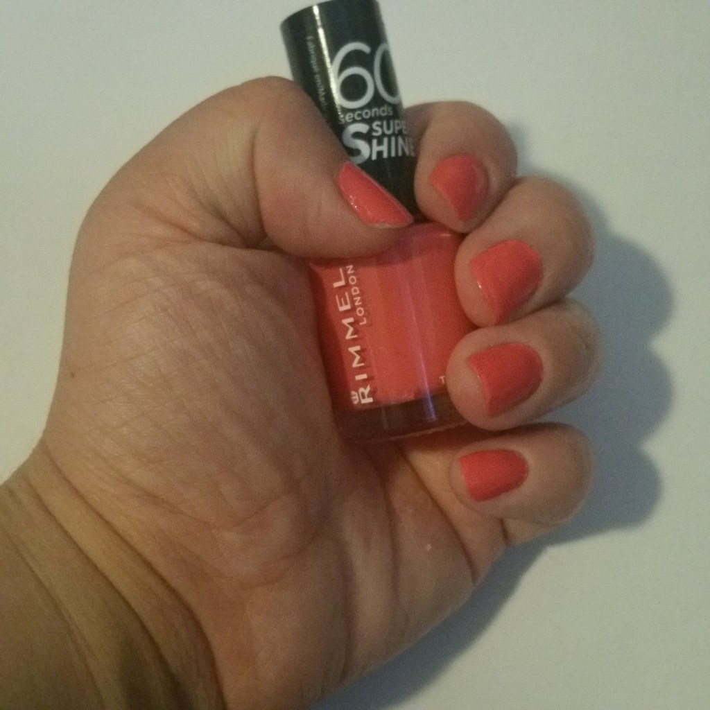 Thumbs nails of the month: Rimmel 407 Hot&nbsp;Tropicana