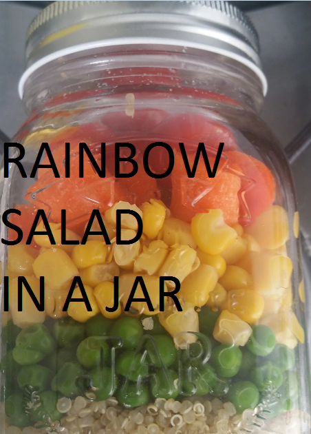 Rainbow salad in a&nbsp;Jar