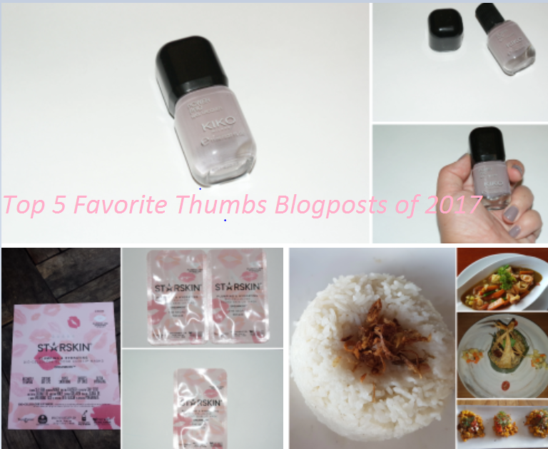 Top 5 Favorite Thumbs Blogposts of 2017 – Thumbelina's lifestyle